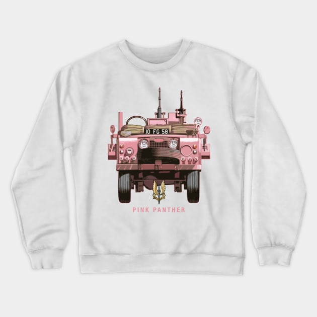 SAS Pink Panther Crewneck Sweatshirt by Toby Wilkinson